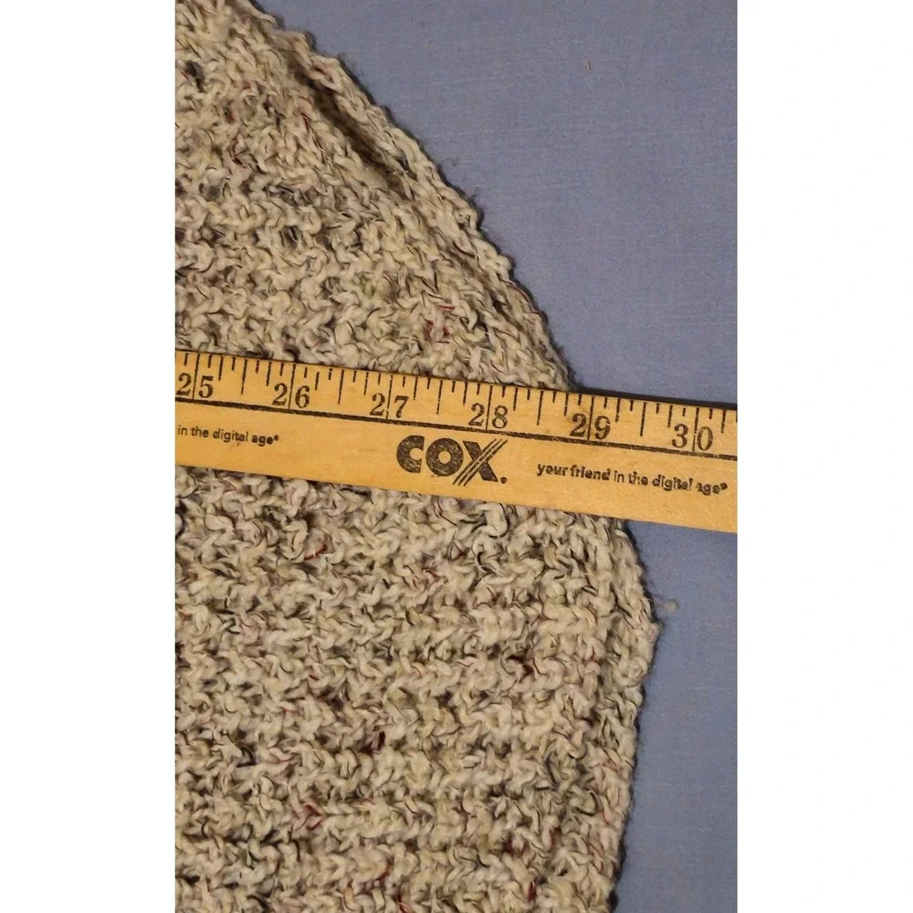 Free People Dylan Tweedy‎ Oversized  Knit Sweater Small Oatmeal Wool Blend Tunic